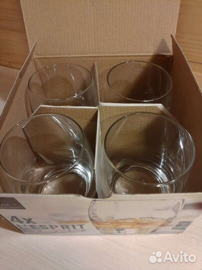 Набор стаканов для виски L'esprit, 360 мл, 4 шт