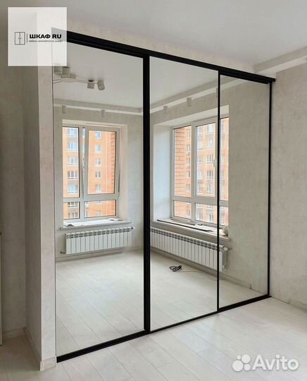 Шкаф распашной с фрезеровкой