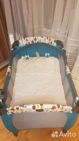 Детская кровать манеж с матрасом бу