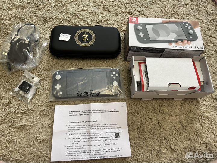 Nintendo switch lite 256gb Прошитая Чип