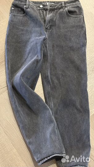 Джинсы mom зимние на флисе Befree