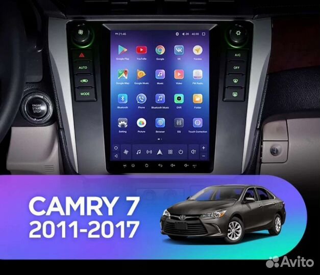 Штатная магнитола Toyota Camry 50/55 Тесла