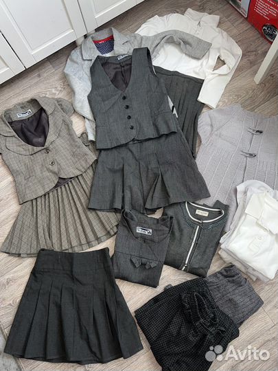 Серая школьная форма Sky Lake 128-134-140