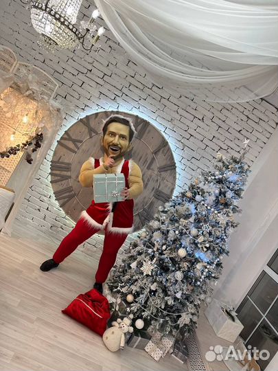 Белый Мишка/ростовая кукла/экспресс поздравления