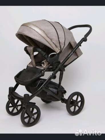 Коляска 2 в 1 peppy indie eco metallic beige