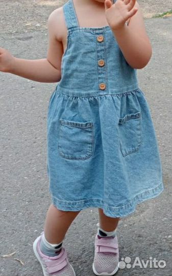 Платья джинсовые для девочки 86-92-98