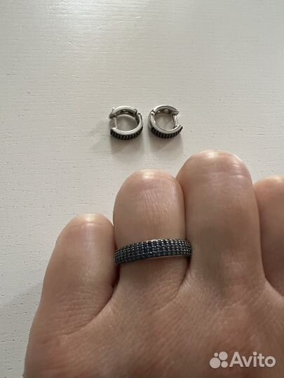 Кольцо и серьги