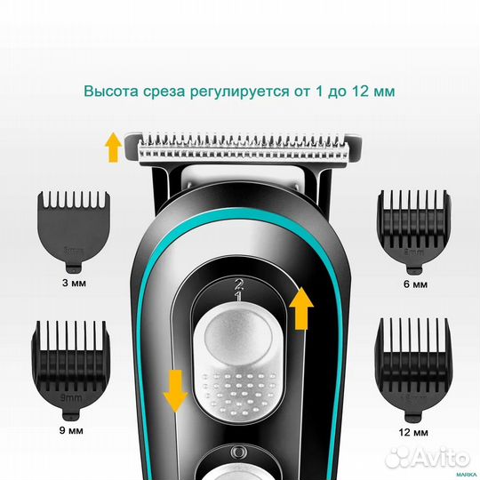 Машинка для стрижки волос, триммер VGR-055