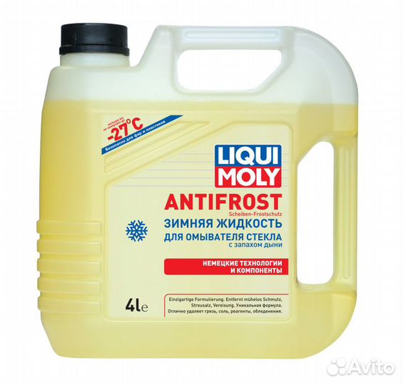 Жидкость стеклоомывающая зимняя -27с 4л