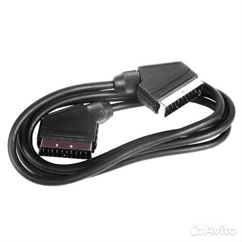 Аудио-видео кабель scart- scart 1.8метра