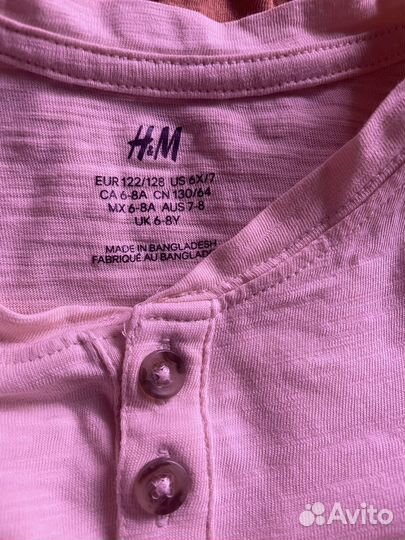 Лонгслив hm 122/128