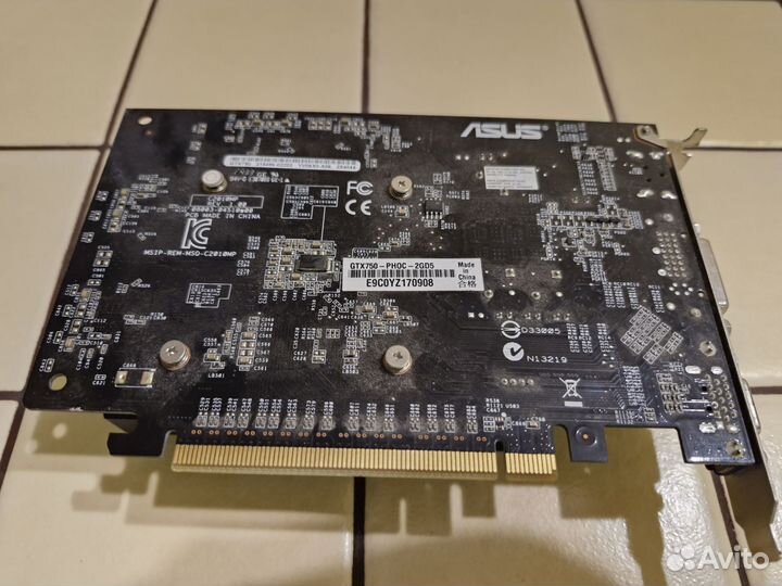 Видеокарта asus GeForce gtx 750