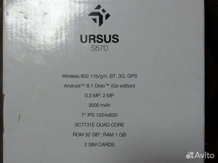 Планшет ursus s570