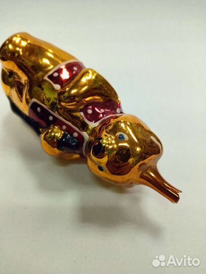 Мишка с посохом, редкая ёлочная игрушка