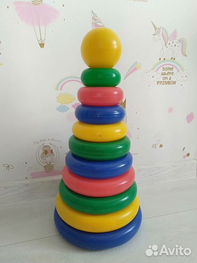 Пирамидка на 10 колец