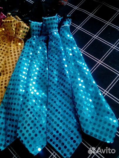 Галстук карнавальный цветной