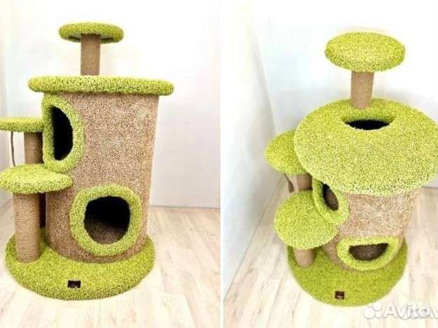 Когтеточка лежанка домик для кошки