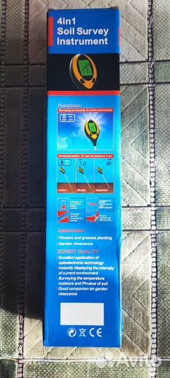 PH-метр 4 в 1 влажность/температура/свет