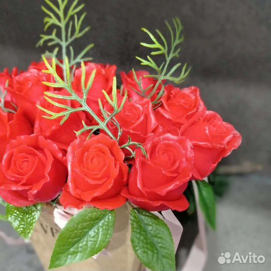 Букет из мыльных цветов