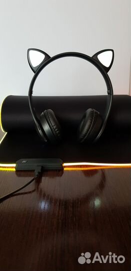 Коврик RGB + ушки (наушники)