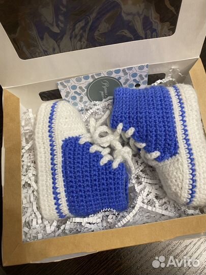 Носочки - пинетки детские вязаные