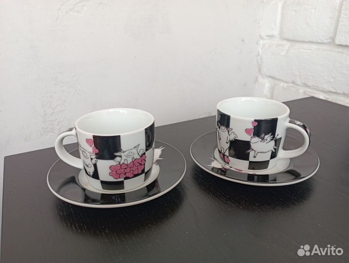 Набор кофейных чашек подарочный