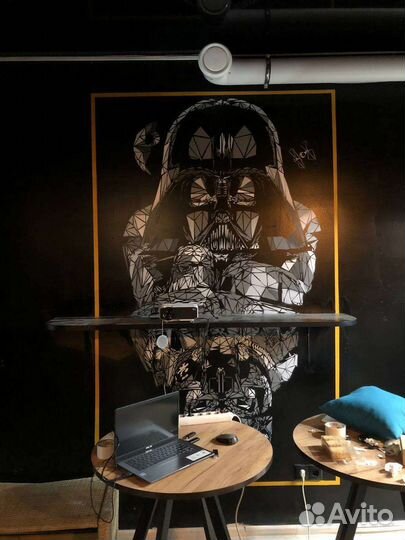 Роспись стен/Графитти,услуги художника