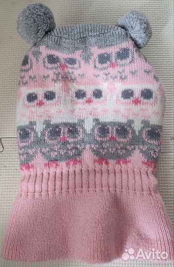 Шапка-шлем детская зимняя