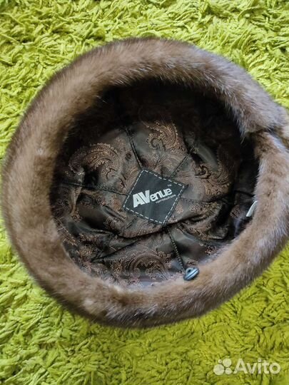 Шапка-берет норковая женская