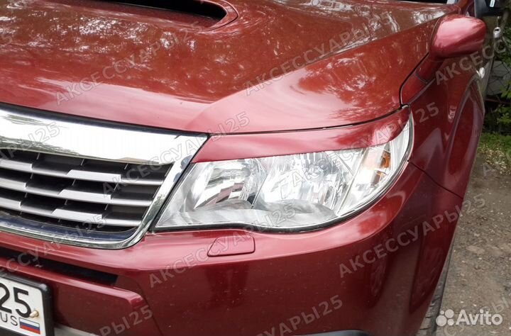 Реснички на фары Subaru Forester SH 2007-2012г