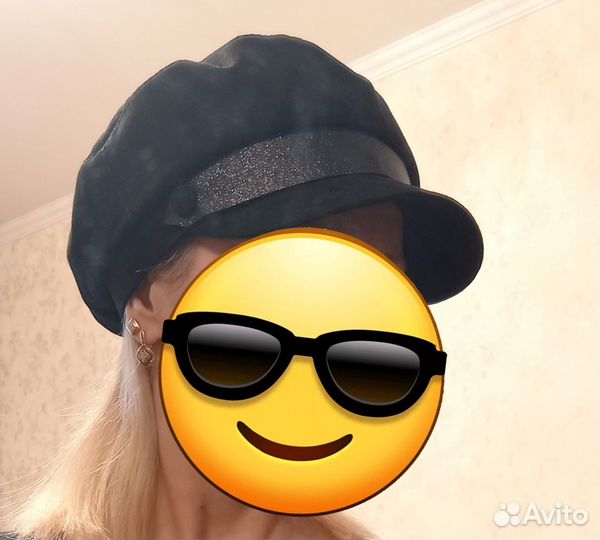 Кепка / шляпа/ берет/ кожаная