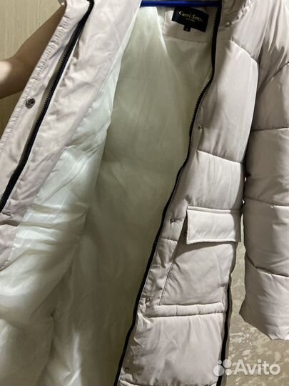 Пуховик зимний длинный женский