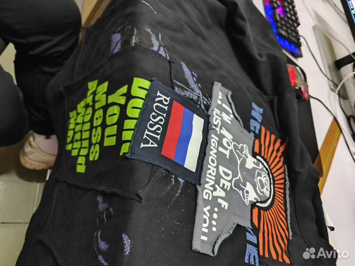 Vetements russia patchwork tee футболка