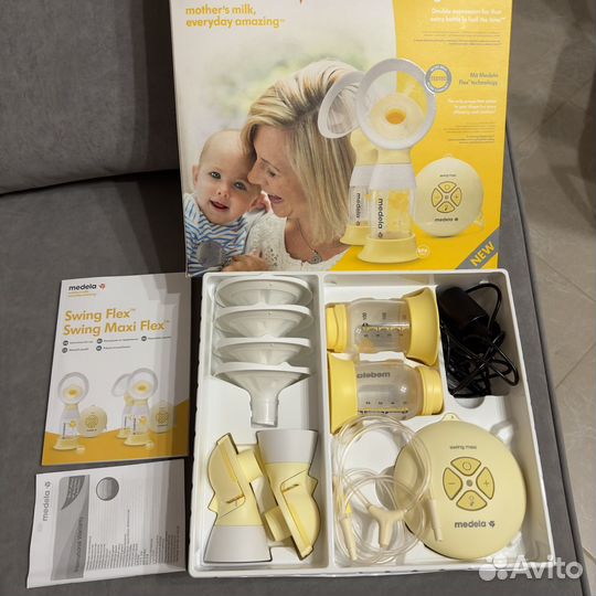 Медела Молокоотсос Swing Maxi Flex электронный