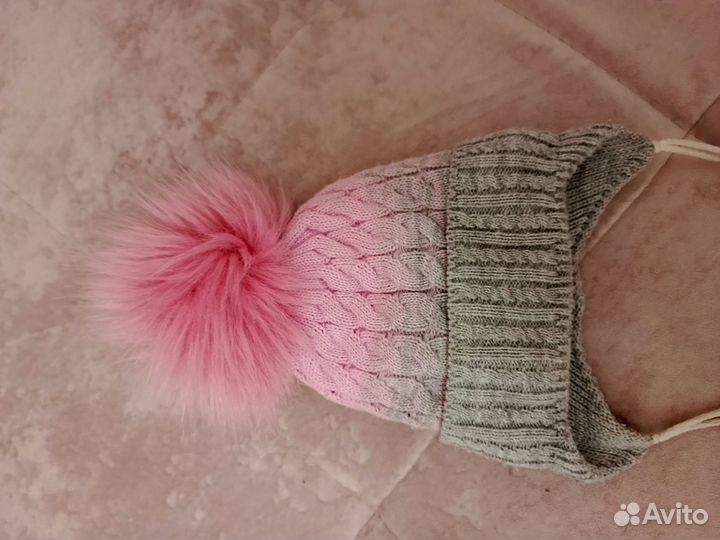 Шапочки зимние для девочки