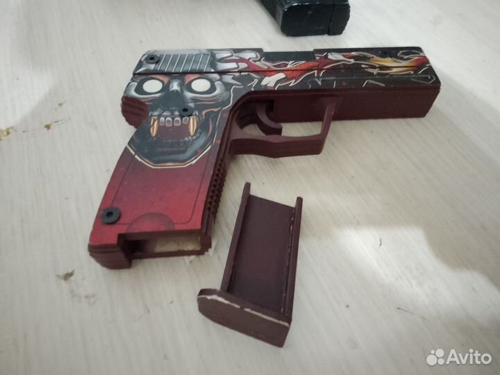 Деревянный пистолет резинкострел