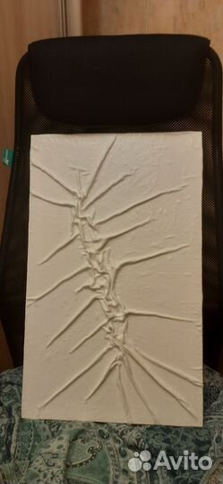 Картина фактурная(ткань, гипс, краска) 35х58