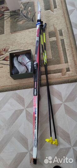 Лыжи палки ботинки