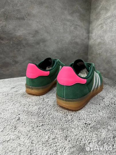 Adidas Gazelle Indoor Collegiate Green Pink