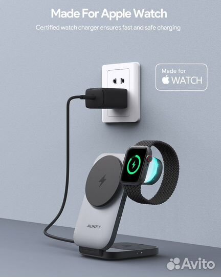 Бзу Aukey MC312 3in1 travel Qi2 RU