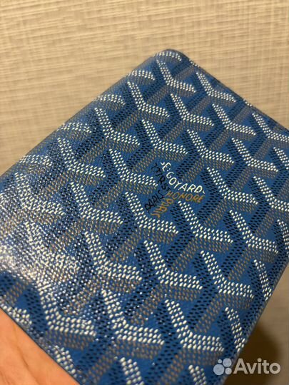 Обложка на паспорт goyard синяя