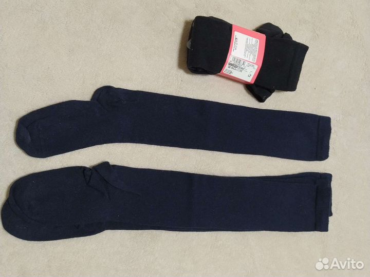 Гольфы M&S для девочки школьные новые,31-36,2пары