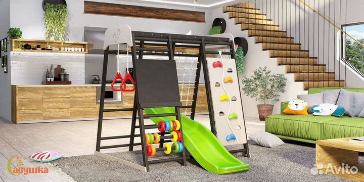 Игровой комплекс для дома меловая доска