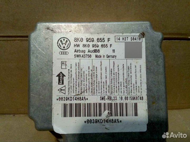 Блок управления AIR BAG Audi A4 2.0 2007-2015