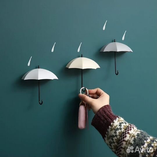 Крючки декоративные зонтики