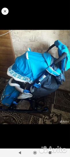 Детские санки коляска ника