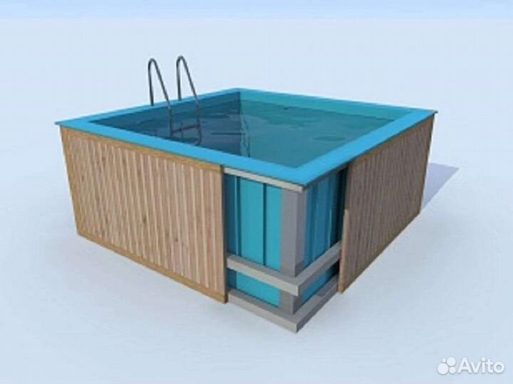 Бассейн из полипропилена 5*3*1,5