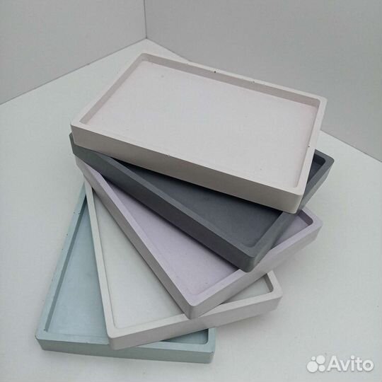 Поднос декоративный из гипса ручная работа