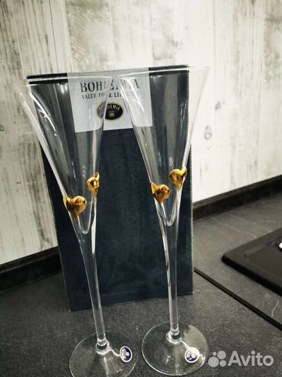 Бокалы для шампанского богемия