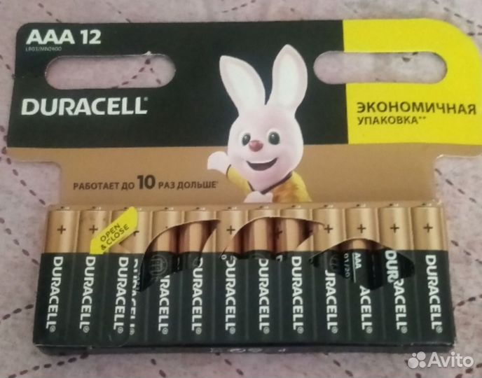 Батарейки пальчиковые и мизинчиковые 12шт